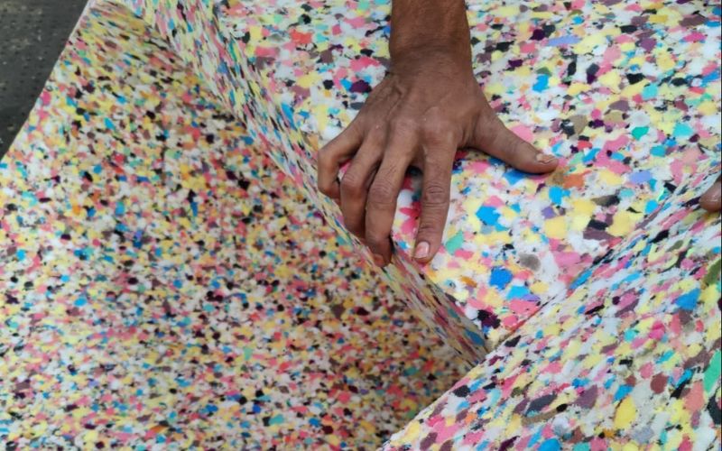 Nệm cao su tổng hợp có phần lõi là Rebonded Foam